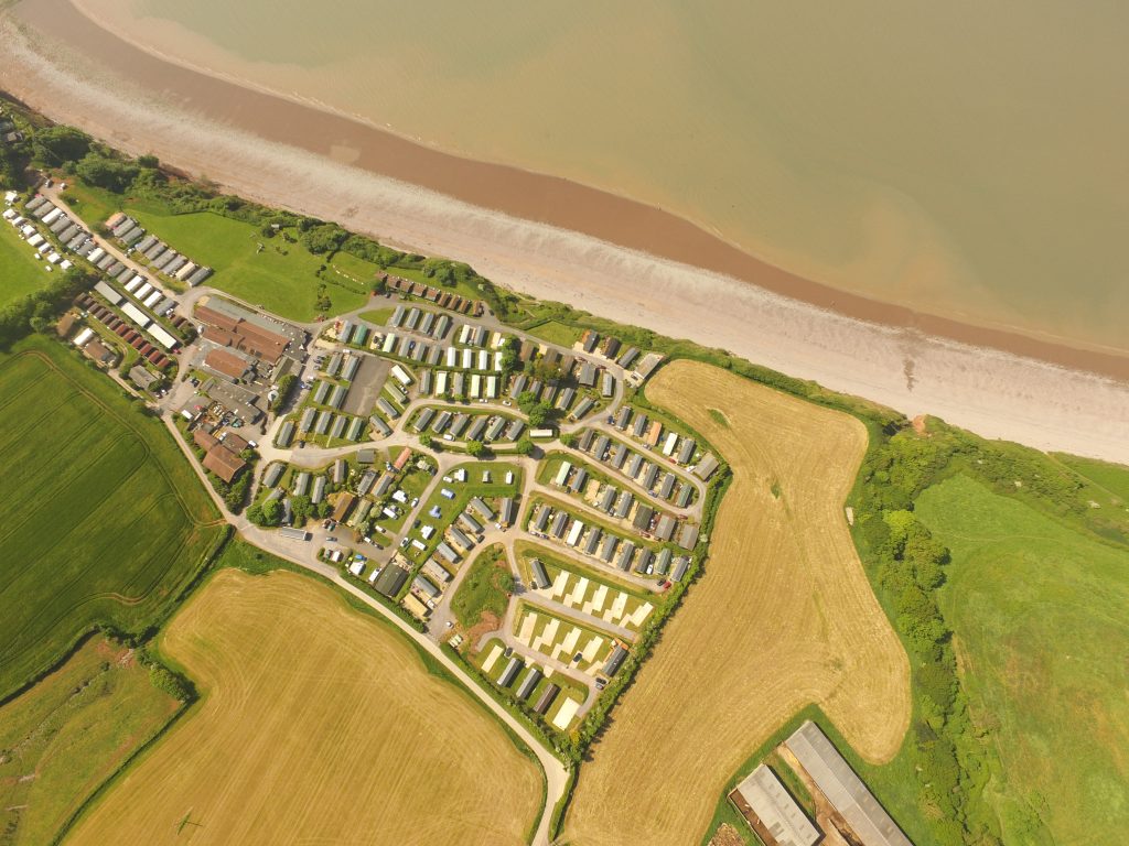 Aerial filming and photography on holiday parks